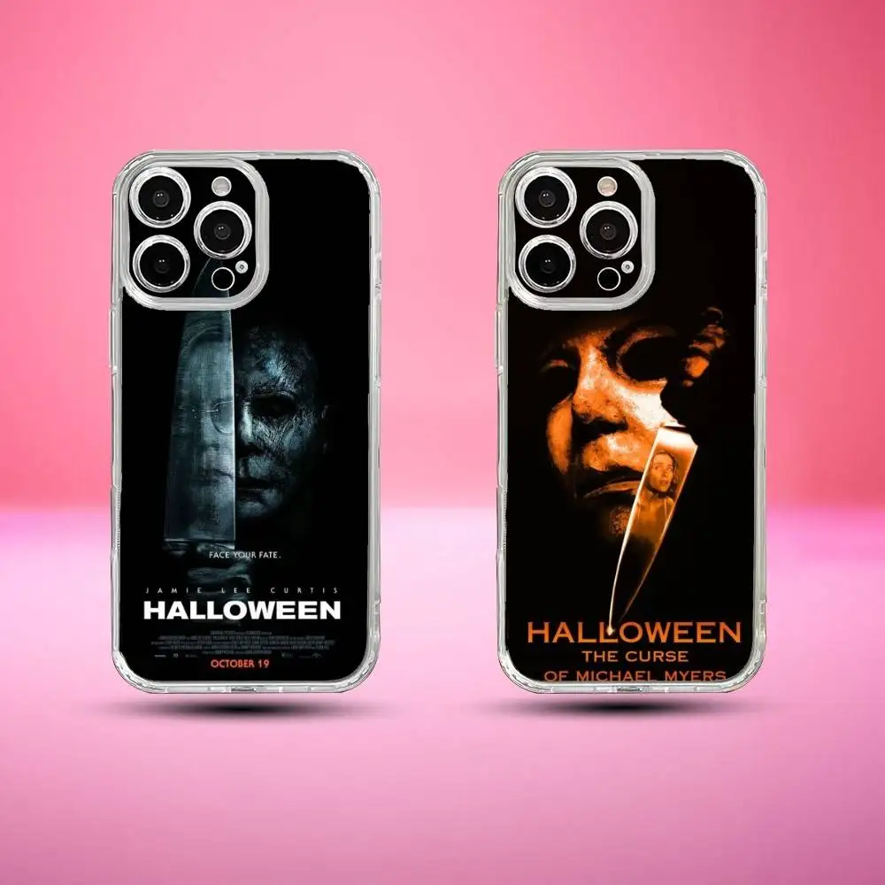 

Halloween The Curse Of Michael Myers Phone Case For iPhone17,16,15,14,13,12,11 Plus,Pro Max Soft Transparent Cover