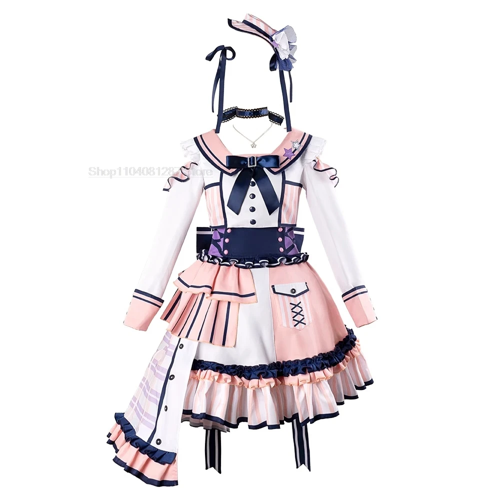 Ichigaya Arisa Cosplay costume BanG Dream! Poppin Party Wig pink JK uniform Women Bandori Cosplay Ichigaya Arisa dress costume