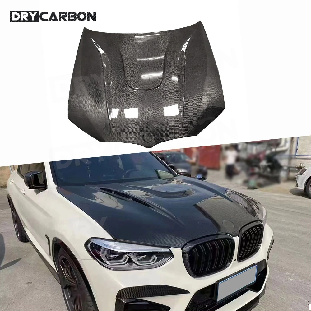 

for BMW X3 G01 X4 G02 F97 X3M F98 X4M 2019+Carbon Fiber Front Bumper Engine Hood Bonnet Vent Cover FRP Car Body Kits Accessories