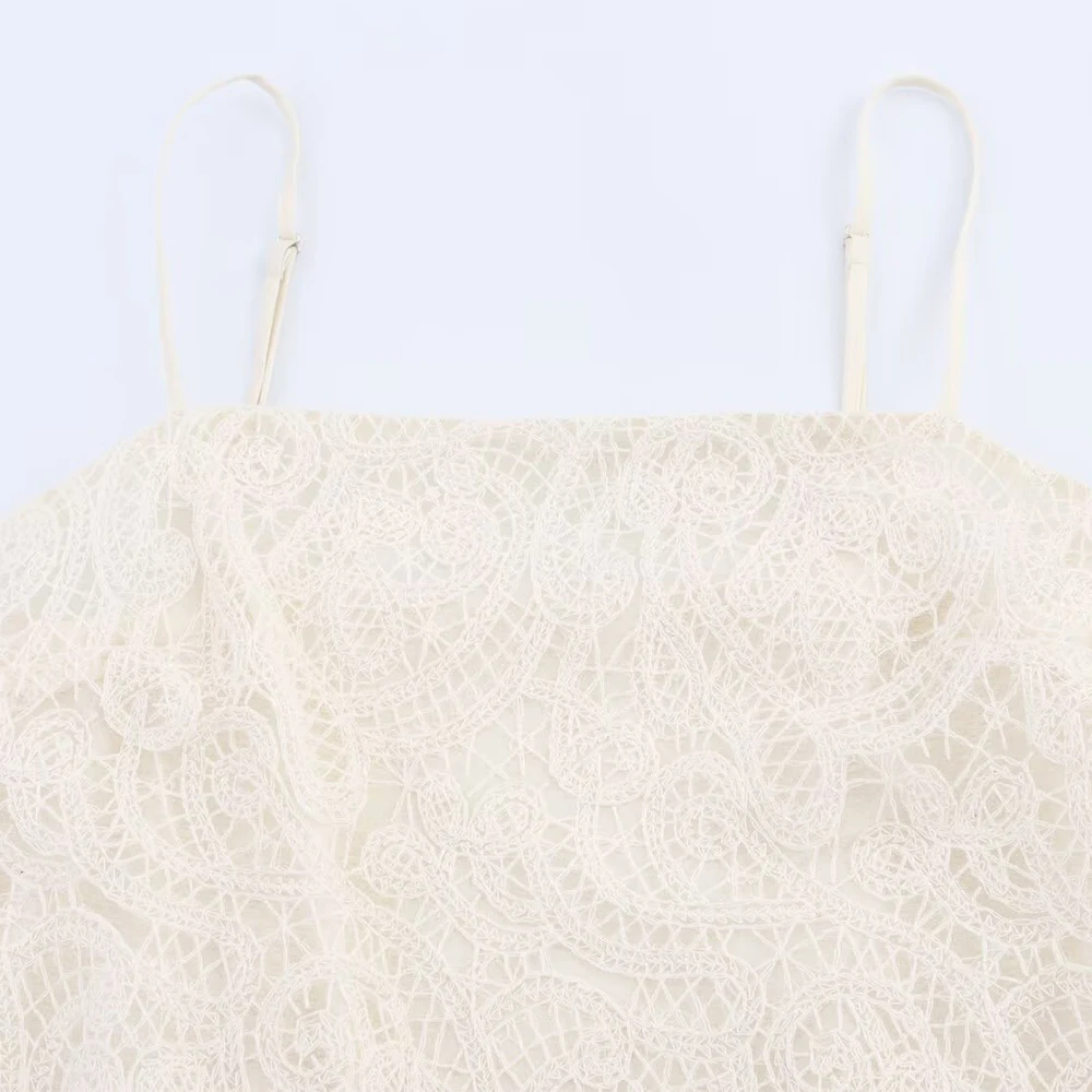 Women's Summer Midi Dresses Sexy Lace Camisole Sleeveless Design for Party Beach Evening-Casual-1299286