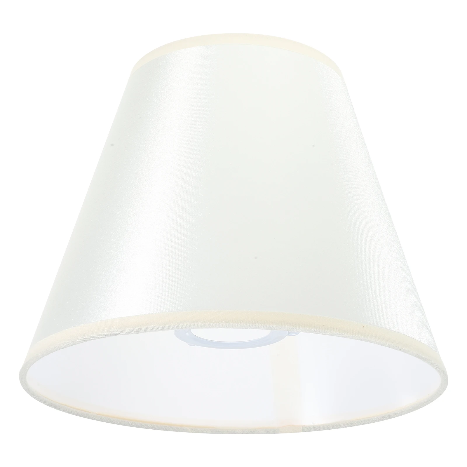 

Small Cloth Lampshade with Metal Frame E27 E14 Base Soft Light Transmission Decorative for Bedroom Living Room Office Wall Desk