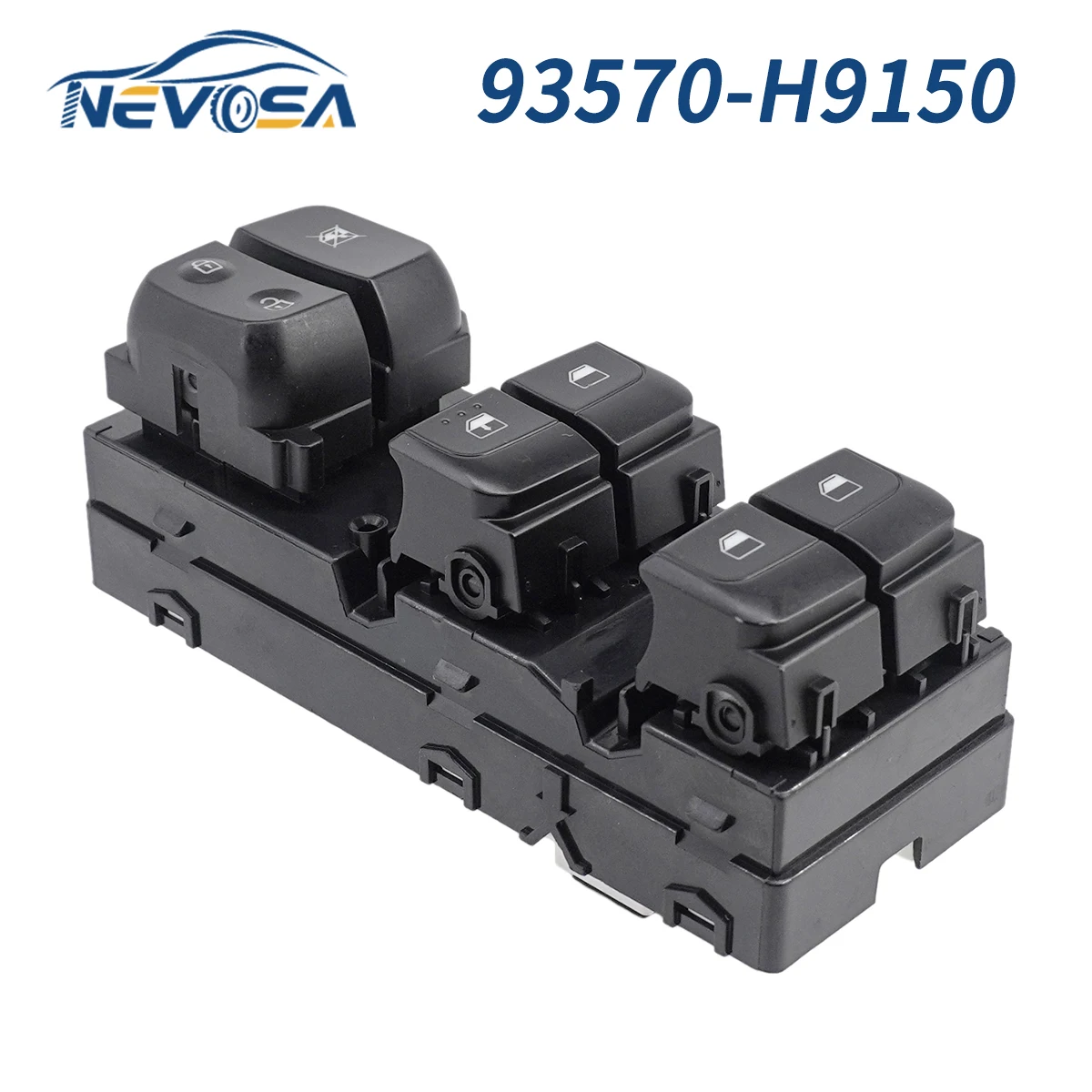 NEVOSA 93570-H9150 93570-H6150 For Kia Rio2018 2019 2020 Drivers Side  Front Left Power Master Window Switch 18 Pins 93570H9150