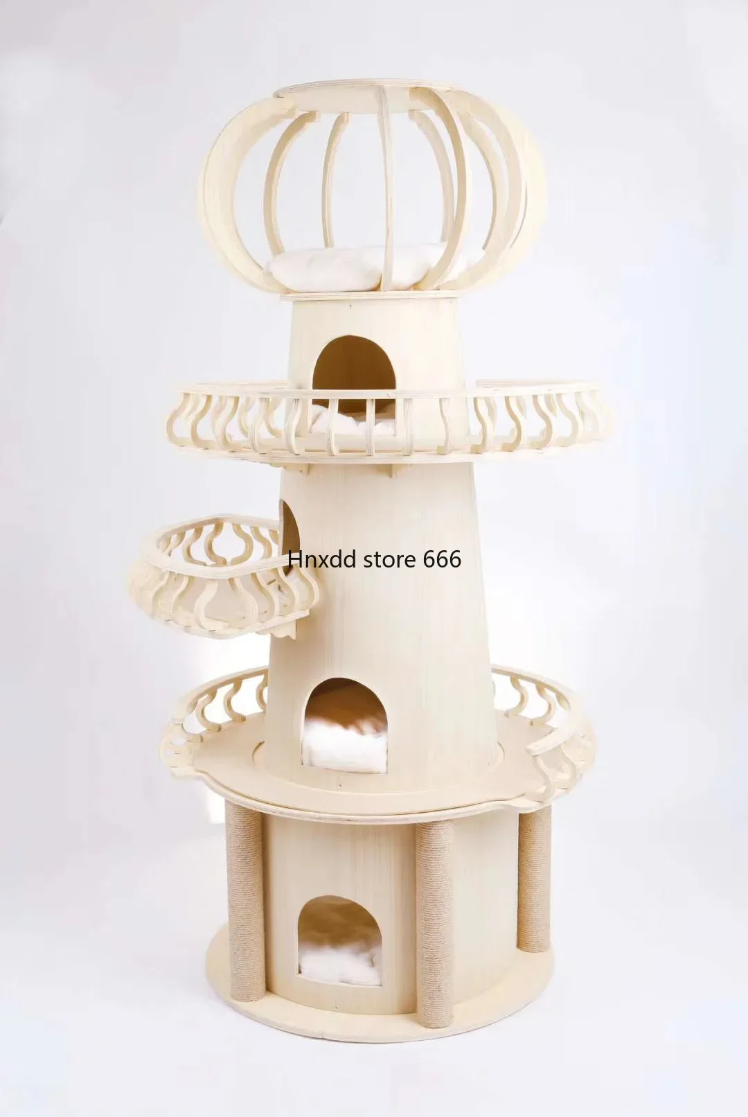 

Solid wood cat castle ancient family available large cat climbing frame jumping platform