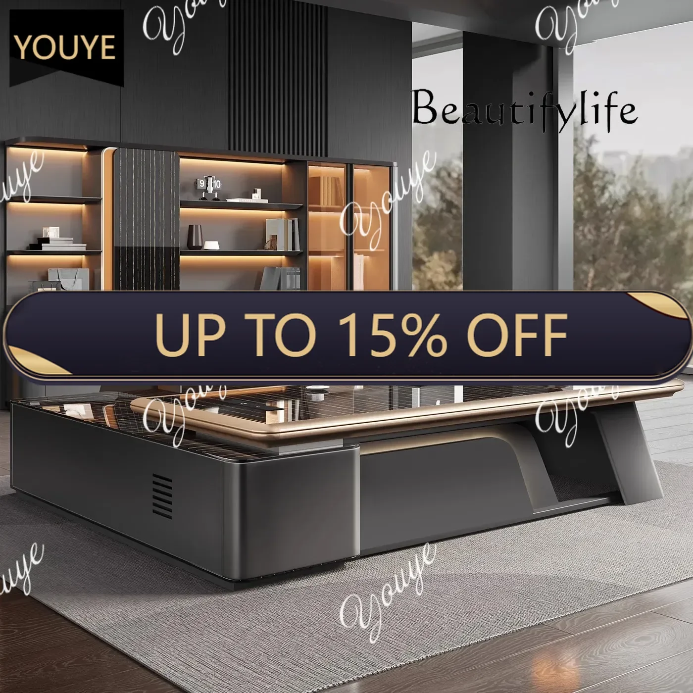 

Q A President Desk Light Luxury New Office Desk And Chair Combination Manager's Office Desk