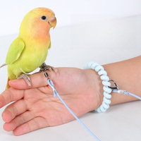 Parrot Bird Flying Training Leash Ultra-light Flexible Rope Anti-bite Leg Ring Harness Outdoor Macaw Cockatiel Starling 앵무새 장난감