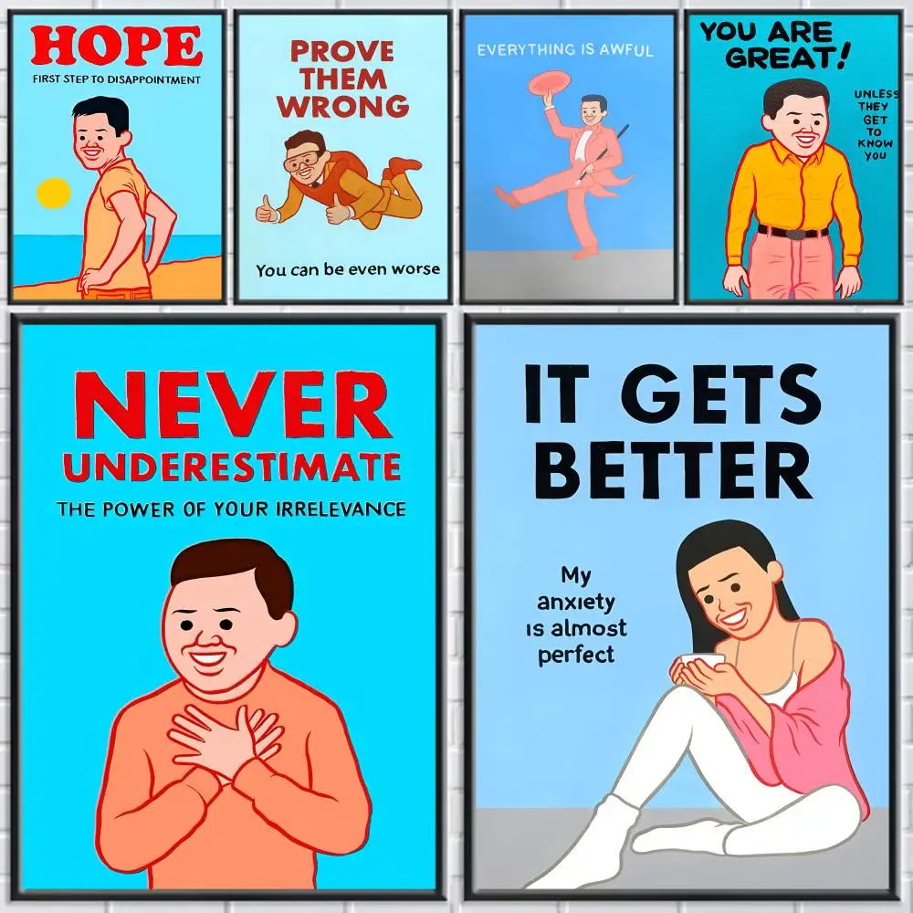 

Comics Art J-joan Cornella Zonzo Poster Posters Fancy Wallart Sticker for Living Room Bar Painting Decoration Room Wall Decor