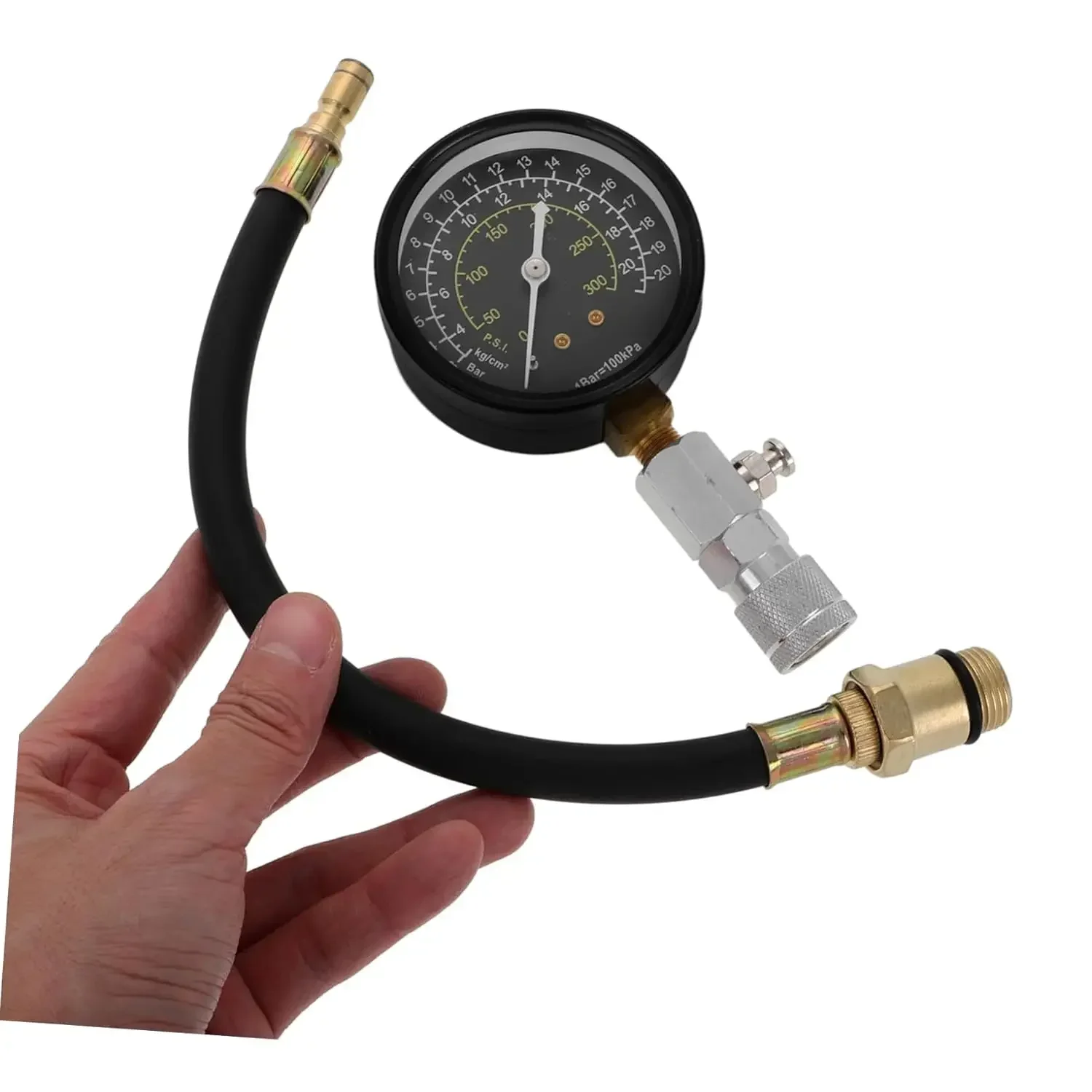 1 шт. манометры для цилиндров двигателя, комплект тестера для сжатия 0-300PSI, манометр, инструмент для проверки, инструмент для ремонта автомобилей
