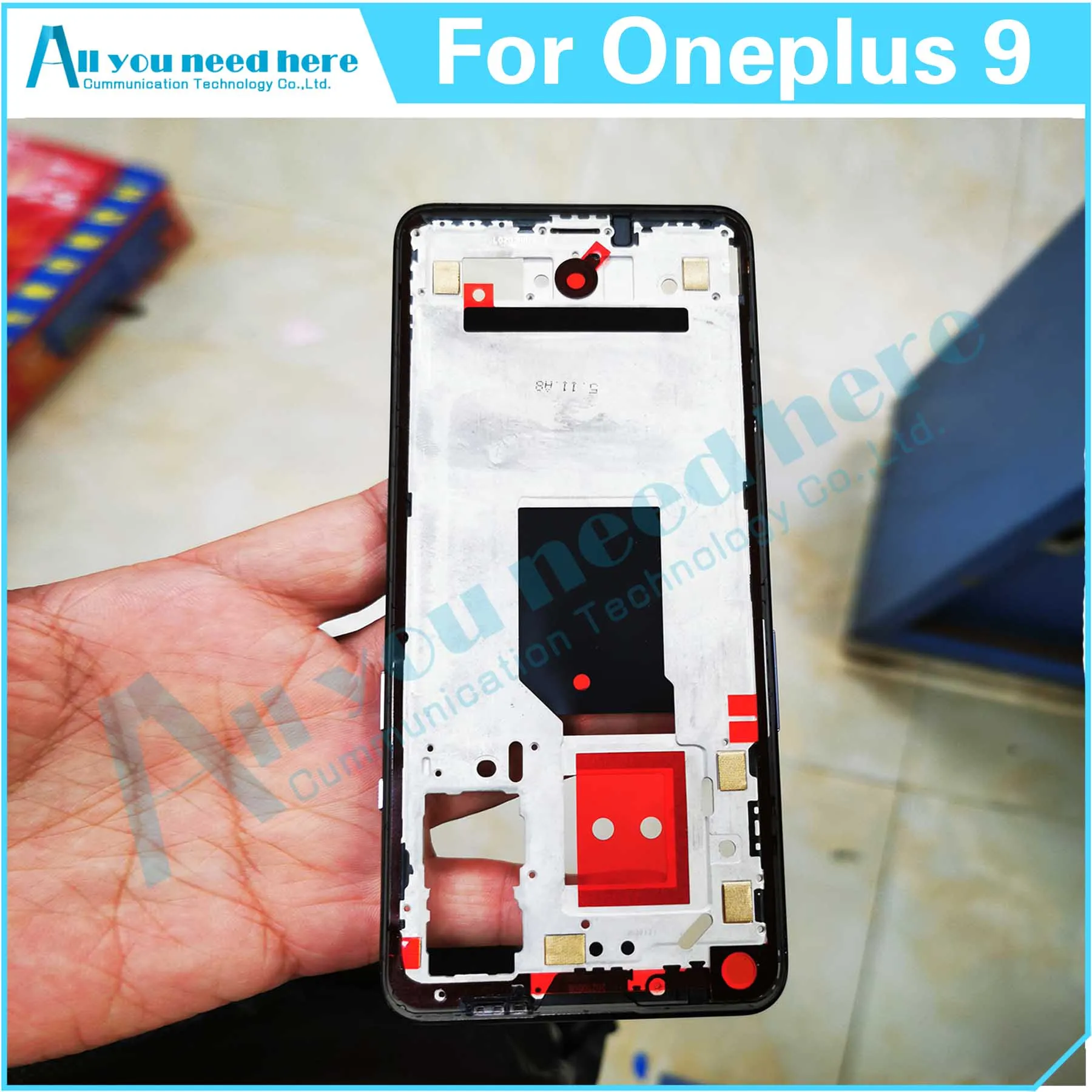 For Oneplus 9 Middle Front Frame LCD Support Mid Faceplate Bezel Cover Case For Oneplus9 Repair Parts Replacement