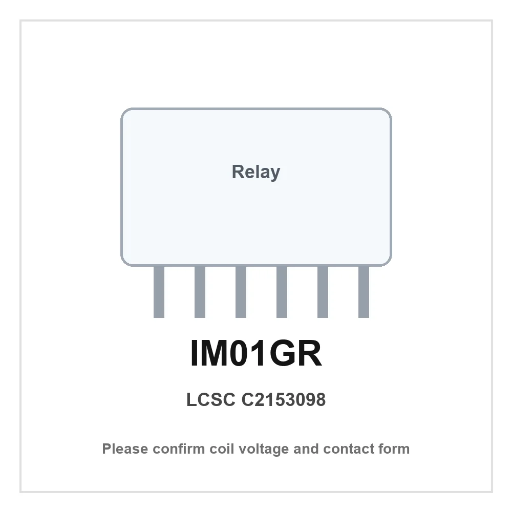 6pcs IM01GR 3V SMD 10x6mm DPDT Signal Relay PCB Electronic Switch