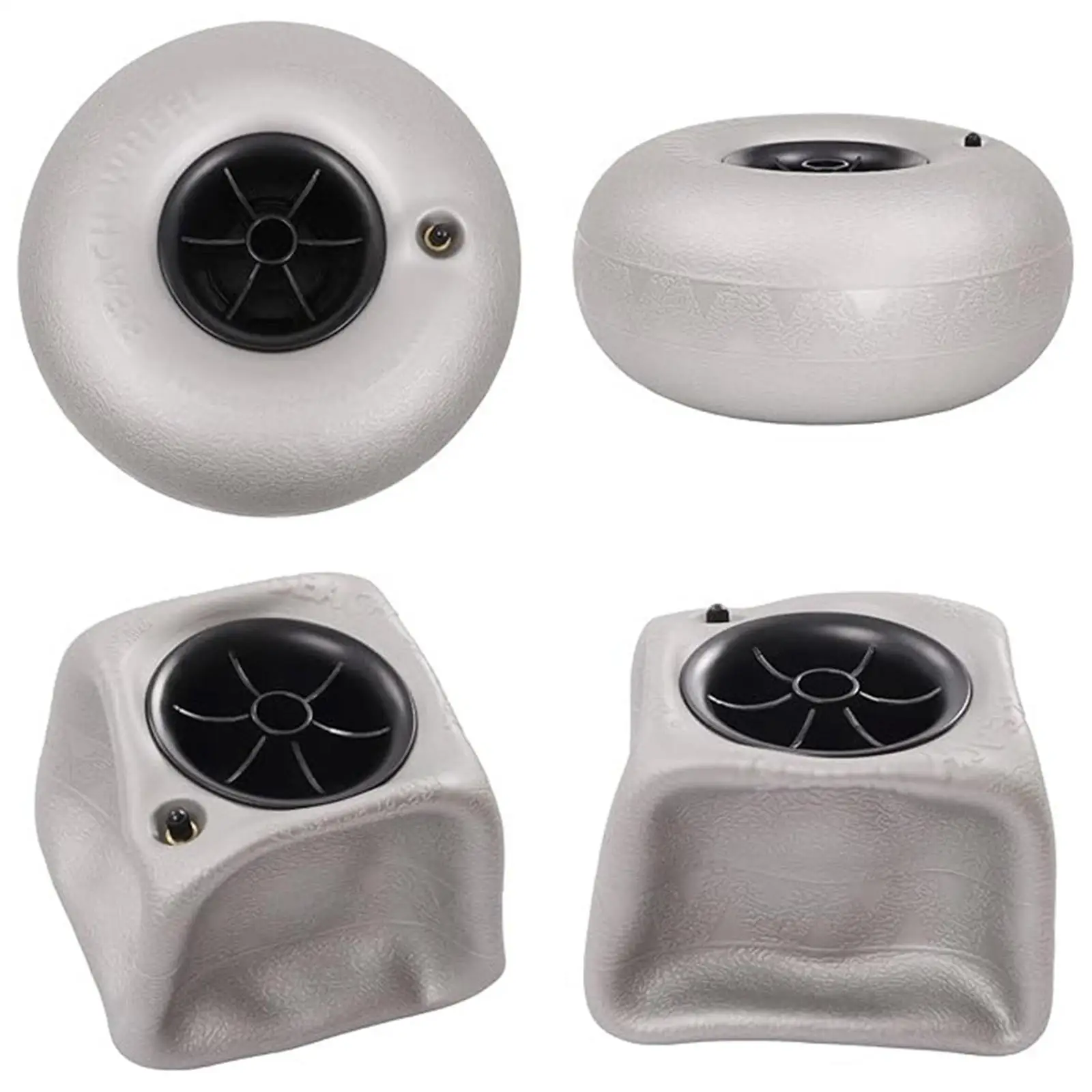 高性能ビーチバルーンホイール-カヤックカート用交換タイヤ-インフレータブルサンドタイヤ-耐荷重45kg