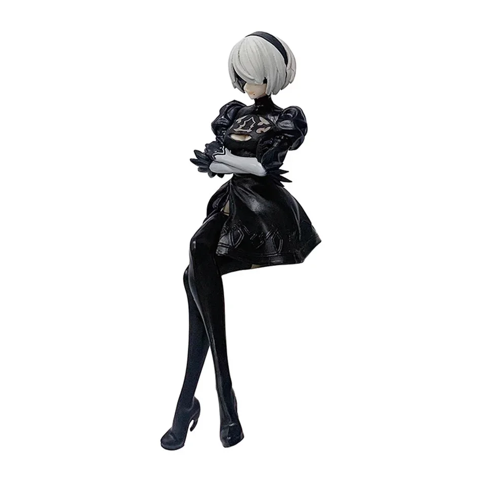 NIEUWE 15Cm Anime Originele SEGA Nier:automata Ver1.1A 2B Yorha Nr. 2 Type B Premium Chokonose-figuur PVC-model verzamelspeelgoed