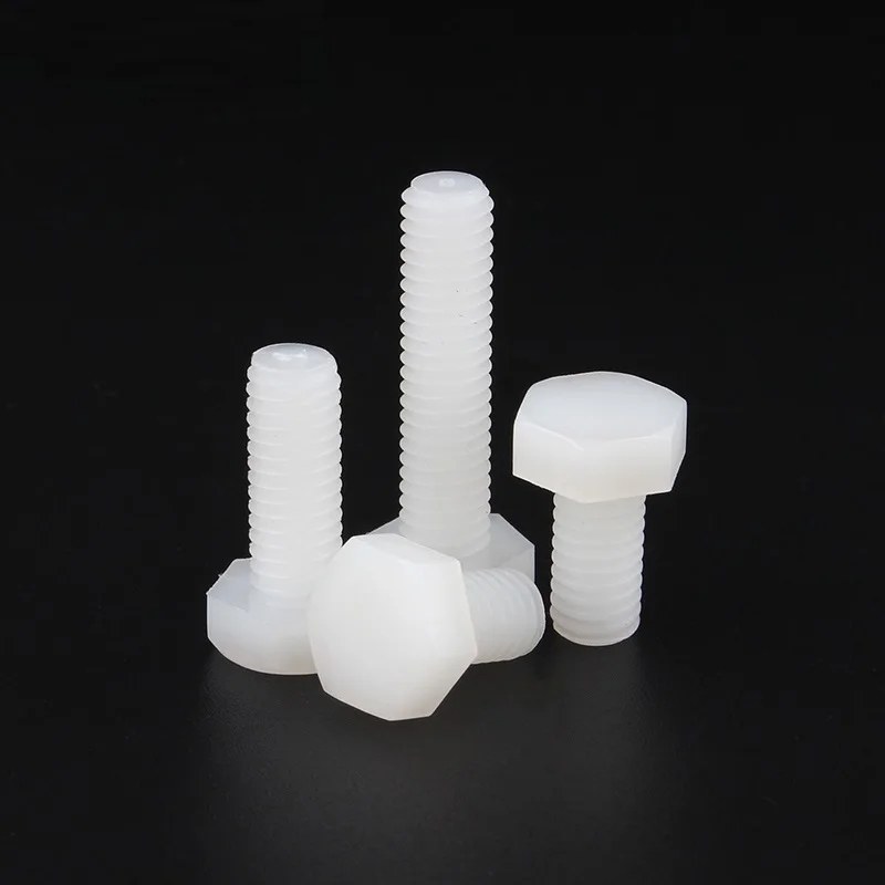 M3 M4 M5 M6 M8 M10 M12 الأبيض النايلون الخارجي عرافة رئيس مسامير البلاستيك مسدس البراغي لاستخدام عزل الحرارة/الكهرباء #4