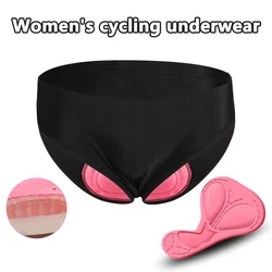 Women Cycling Shorts 3D Gel Padded Shockproof MTB Mountain Racing Bike Bicycle Underwear Underpants Black Mesh