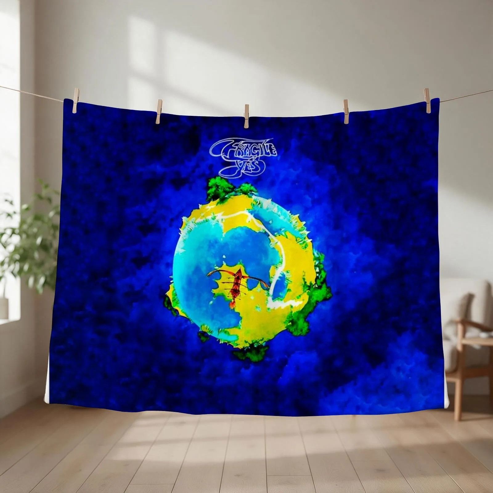 yes fragile progressive Throw Blanket couch cozy soft plush fuzzy picnic outdoor blanket