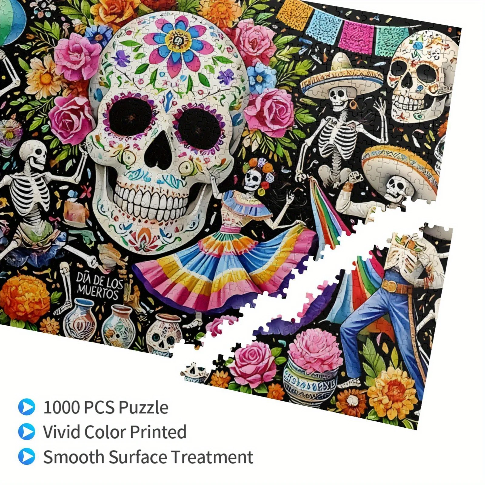 Rompecabezas educativo con diseño de esqueleto, juego de rompecabezas educativo, decoración para el hogar y la Oficina, regalo de cumpleaños, Día de la madre y Navidad, 300/500/1000 Uds.