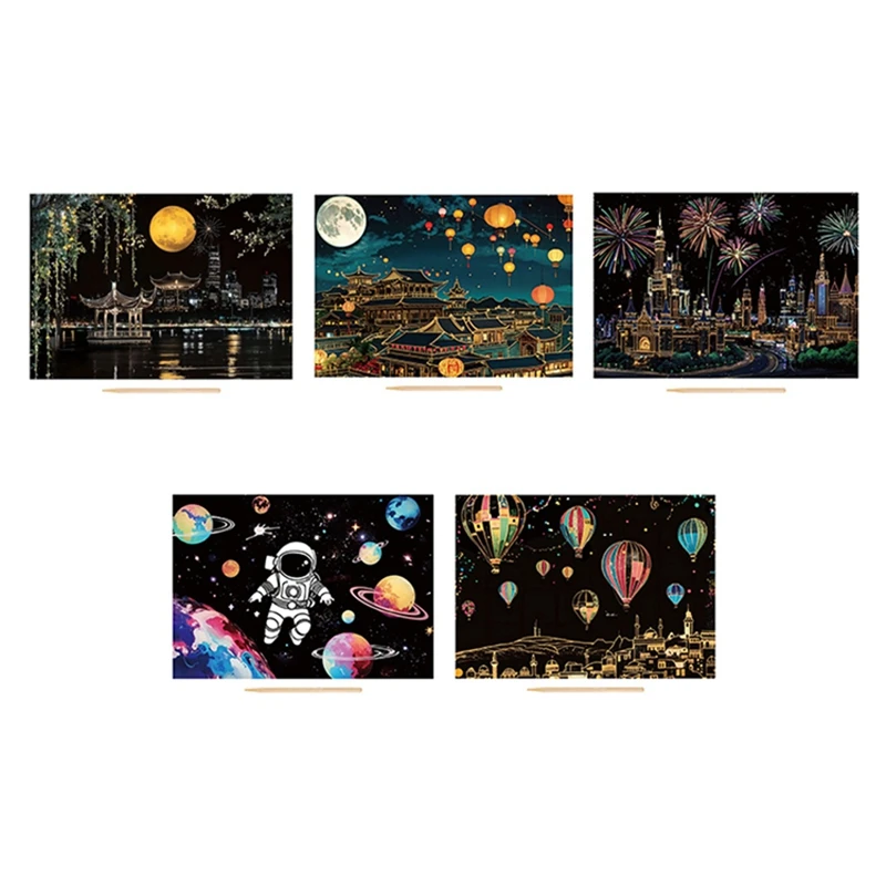 Handmade Accessories Adults Scratching Drawing Decompression Tool Toy Scraping Painting Birthday Gift DIY Craft