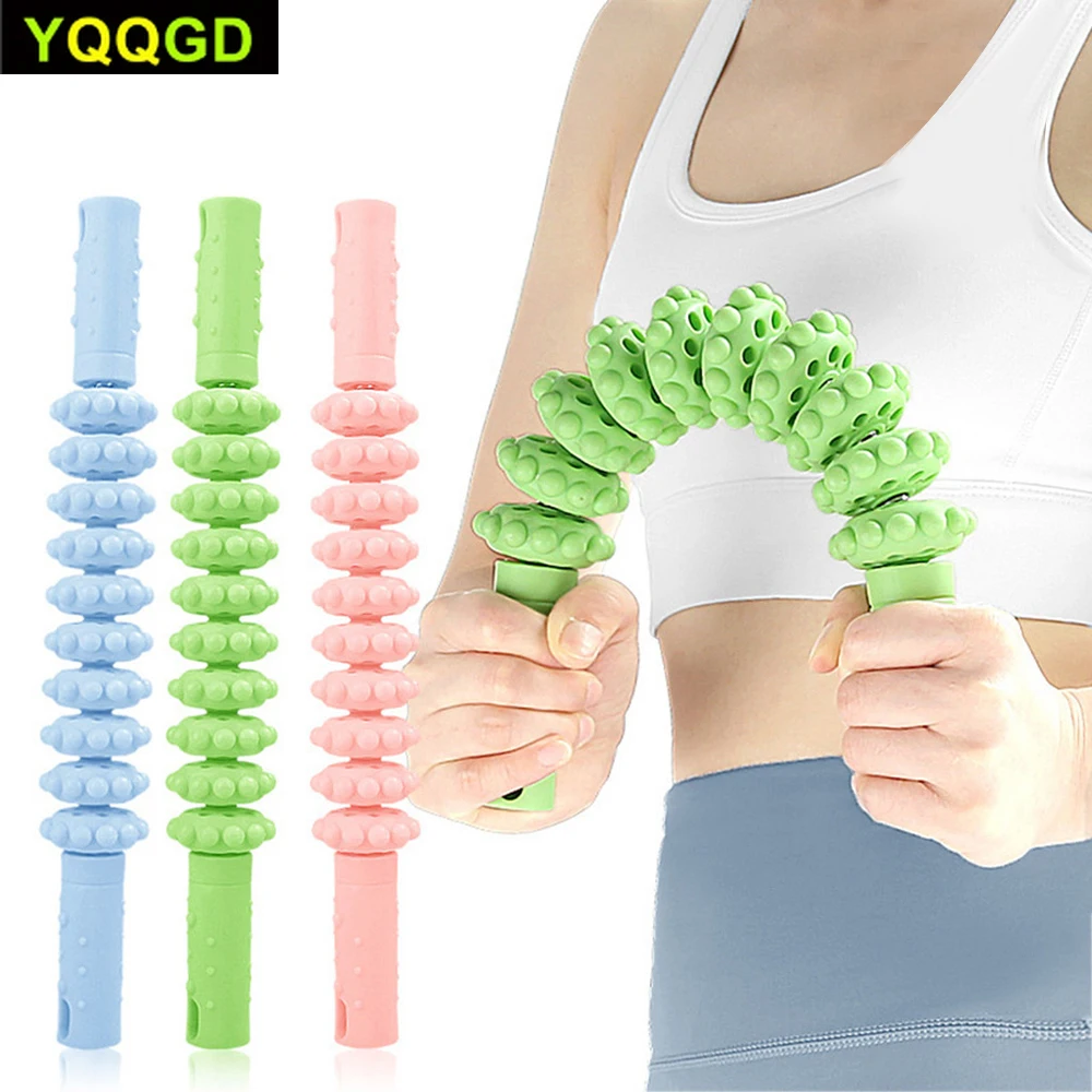 Bendable Muscle Roller Stick for Fascial Massage,Cellulite Remove,Lymphatic Circulation and Sore Muscles -Back Muscle Recovery