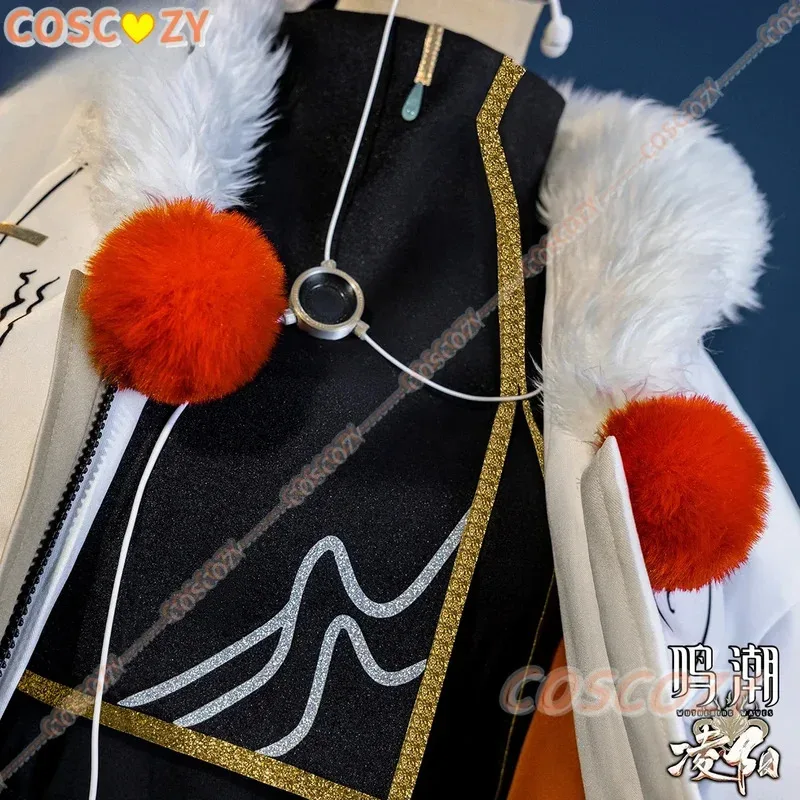 Game Wuthering Waves Lingyang Cosplay Costume Wig Tail Ear Earrings Gloves Coat Vest Pants Event Convention Cosplay Costumes
