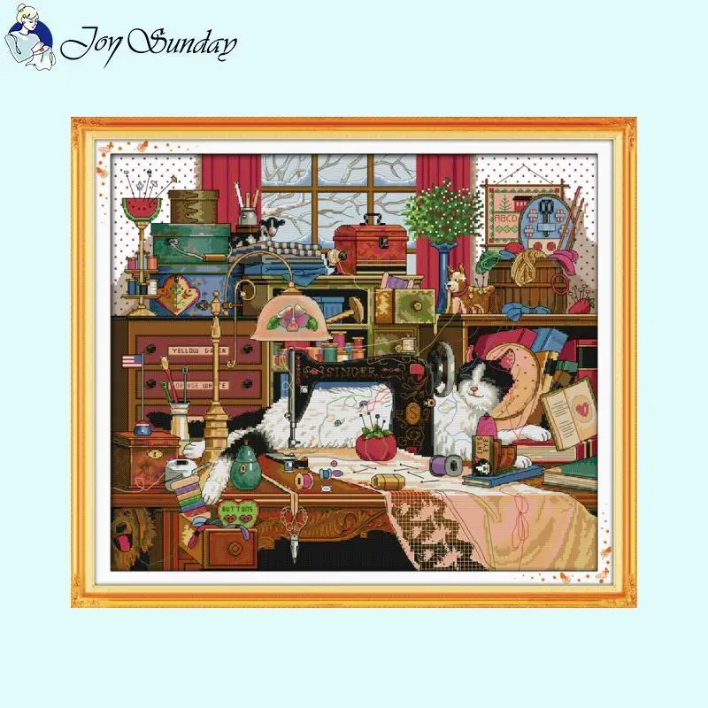 Zestaw do haftu krzyżykowego Aida 14ct White 16ct 11ct Canvas Printed Fabric Zestaw do szycia DIY Embroidery Home Decor