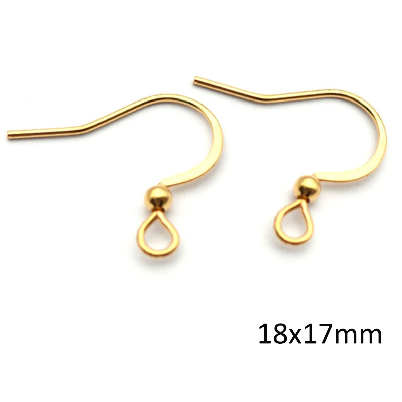 20pcs Stainless Steel Earwire Hooks for DIY Jewellery Making