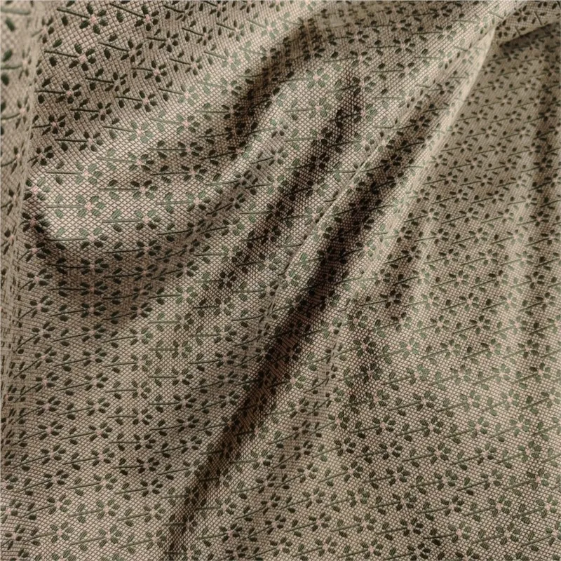 Geometric small flower jacquard fabric striped lady's floral print women's suit bag