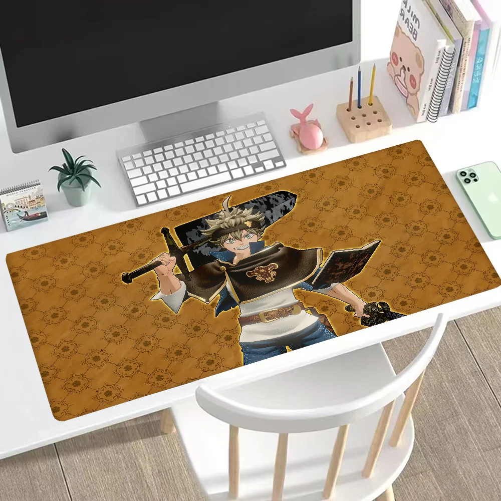 O-BlAck CloVers-a Gaming Mouse Mat Table Pads Mause Pad Gamer Keyboard Deskmat Computer Accessories Mausepad Mousepad Mats Pc