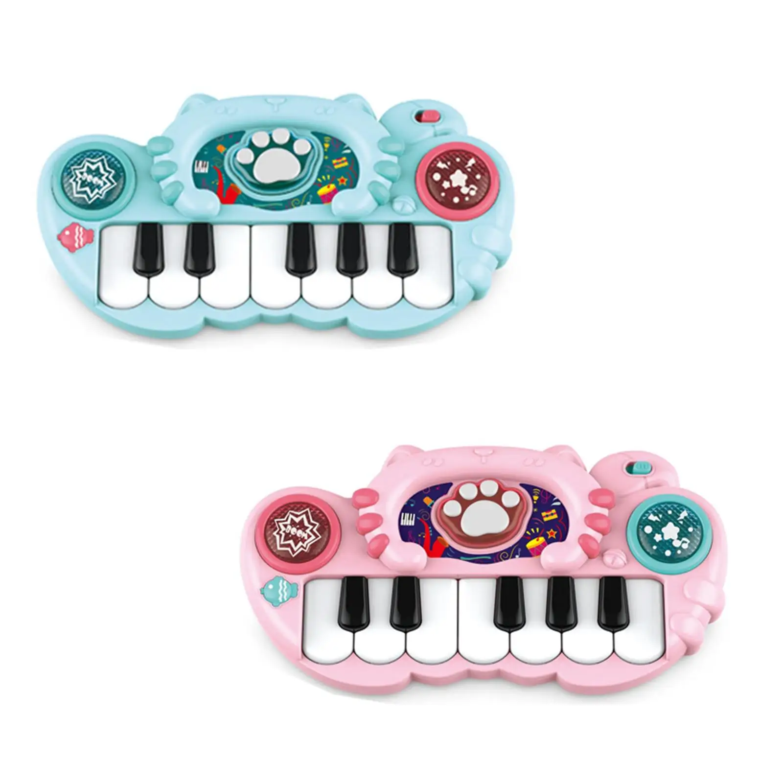 Brinquedo piano bebê com luz, instrumento musical educativo, brinquedo musical para crianças, meninos e meninas, presente de férias, 1-6 anos de idade