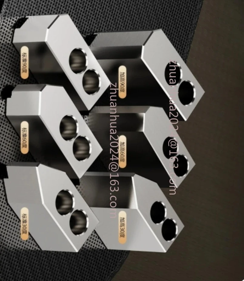 10 /12 Inches Hydraulic Chuck Soft Jaws Three Jaws Oil Pressure 60 Degree 90 Degree 120 Degree Lathe Jaws 1 Set