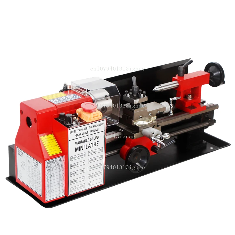 

CJ0618 plastic gear household micro lathe small machine tool DIY small lathe teaching desktop