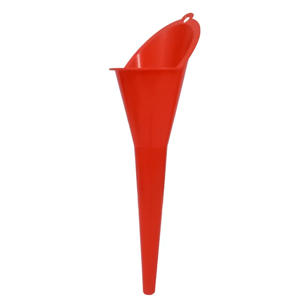 1 st Plastic Lange Steel Trechter Universele Auto Motor Benzine Olie Vullen Tool Zwart Blauw Rood Oranje Multi-color tanken Trechters