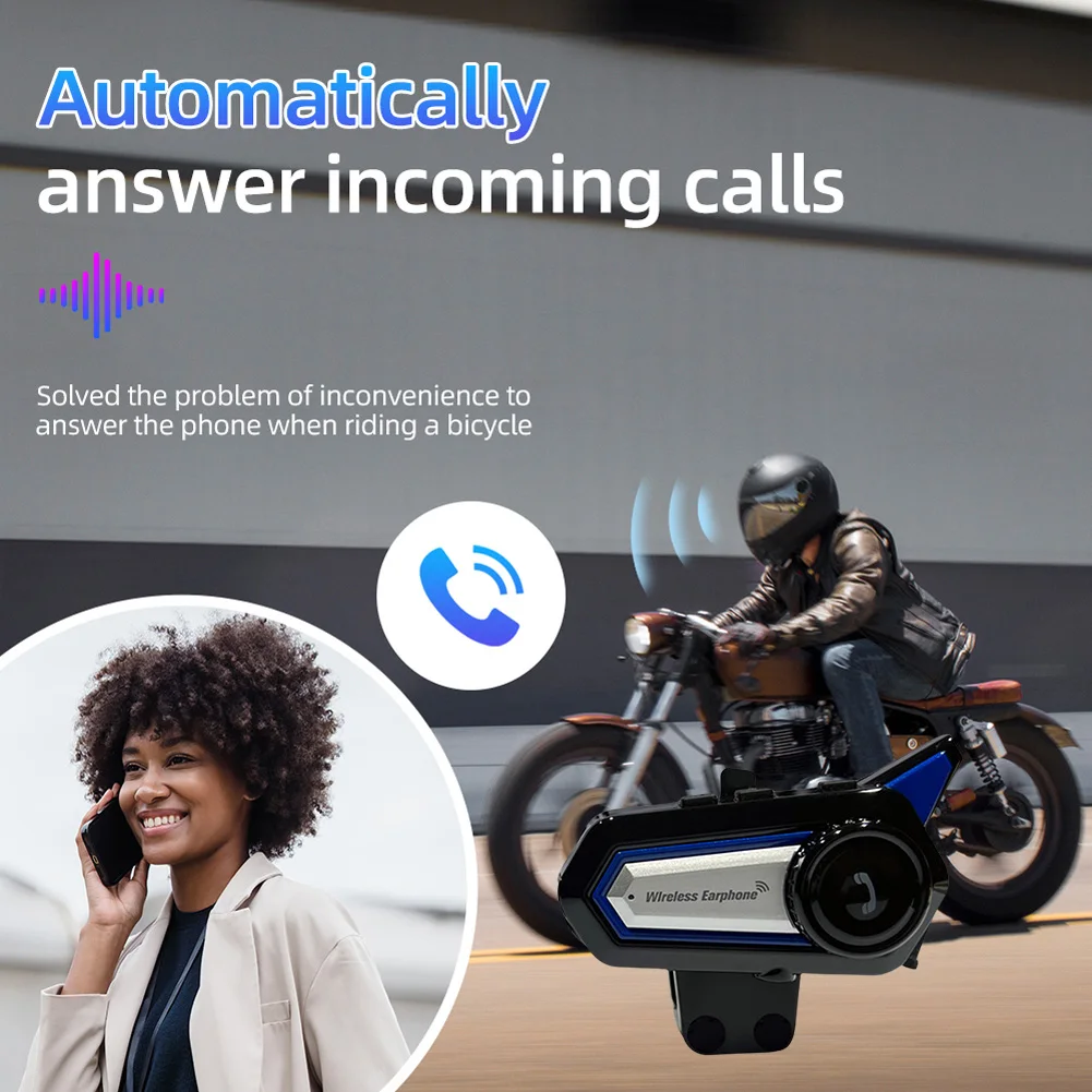 

Motorcycle Helmet Headset Bluetooth-compatible Helmet Headphone Waterproof Music Headphone with Mic BT31