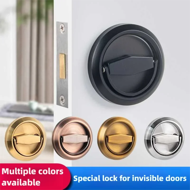 

Круглая ручка из нержавеющей стали 304 — тянущее кольцо без сверления, скрытая невидимая ручка для дверей и пожарных коробок