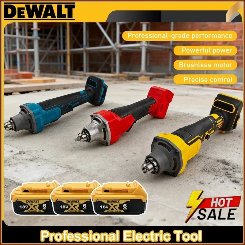 

DeWalt Die Grinder 4 Gears Brushless Cordless Straight Grinders Chuck Grinding Polishing Engraving Tools For 18V Battery