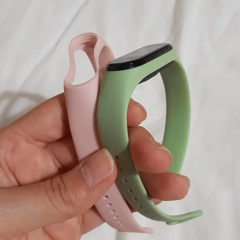 

Ремешки для часов для Xiaomi Mi Band 7, силиконовый браслет на запястье Miband 5 6 NFC, сменный ремешок Pulse Sport correa mi band 7 6 3 4 5