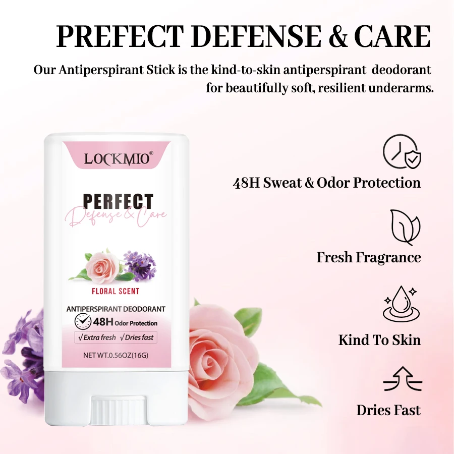 مضاد للتعرق مزيل العرق عصا العطور كريم مضاد للتعرق 48 ساعة طويلة الأمد منعش العطر مزيل رائحة الجسم للصيف