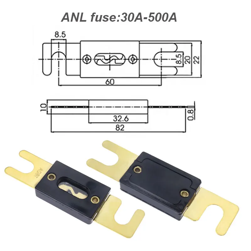 Waterproof 6 way Car Automotive Auto Bolt down Bolt on Screw Type ANL Fuse Box Block Holder