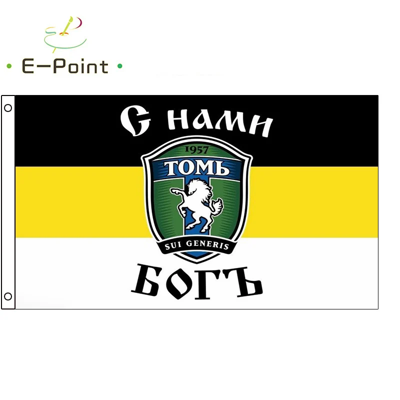 FC Tom Tomsk Flag 2x3ft (60x90cm) 3x5ft (90x150cm) Decoration Banner for Home and Garden