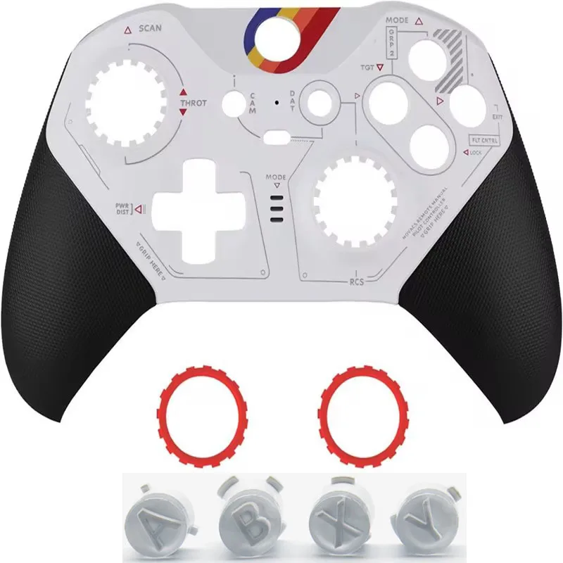 Dla Xbox One Elite Series 2 Elite 2 Core Controller 1797 Osłona płyty czołowej Obudowa przedniej płyty Obudowa DIY Niestandardowa panela Pierścienie ABXY