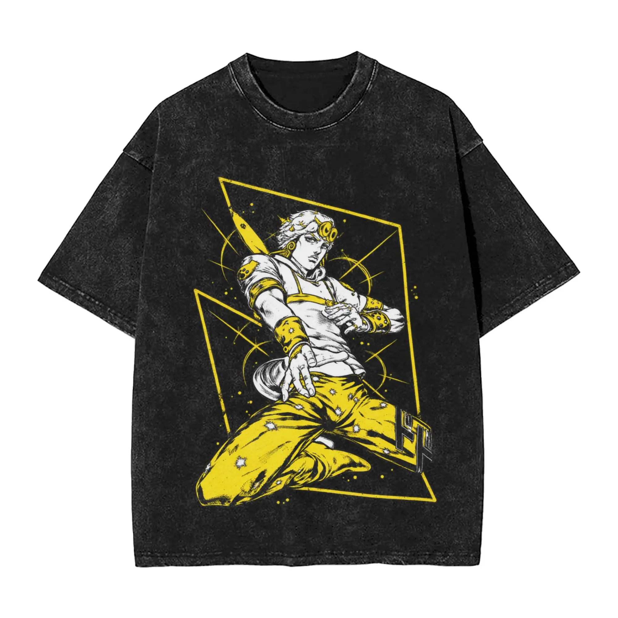 Jojo's Bizarre Adventure Caesar Zeppeli Warrior T-Shirts for Men  Pure Cotton Tees Crewneck Short Sleeve T Shirt Plus Size Tops,