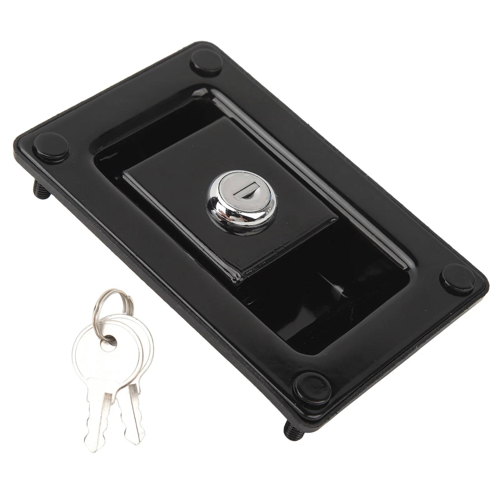 

RV Handle Latch Paddle Handle Knob Deadbolt Paddle 120x80mm Cold Rolled Steel High Hardness Sturdy for Trailers