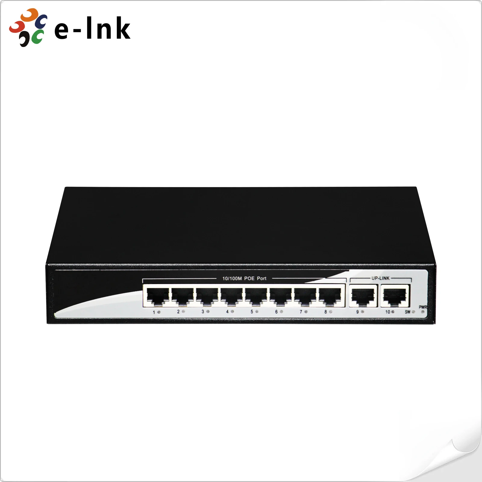 OEM Factory Price 8-port 10/100BASE-T PoE and 2-port 100BASE-T Uplink Ethernet Switch