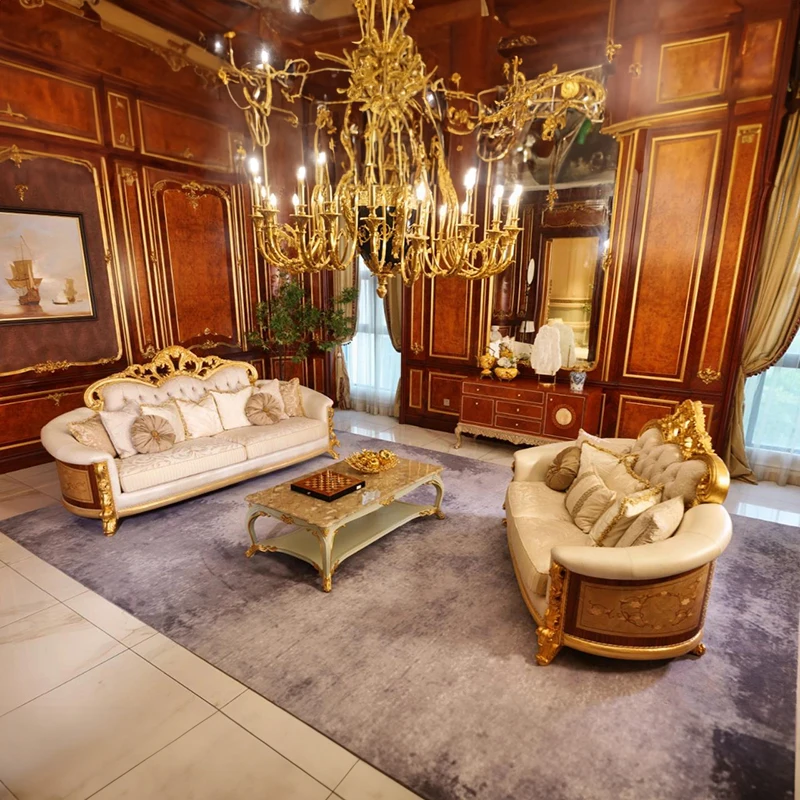 !@Luxury Home Furniture Sectional Sofa Set Designs Antique Classical comfort Living Room Couches Sofas