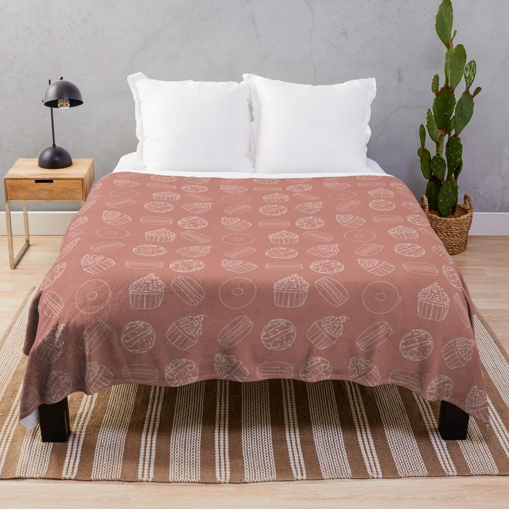 Food pattern  Throw Blanket Soft Big Summer Beddings Blankets