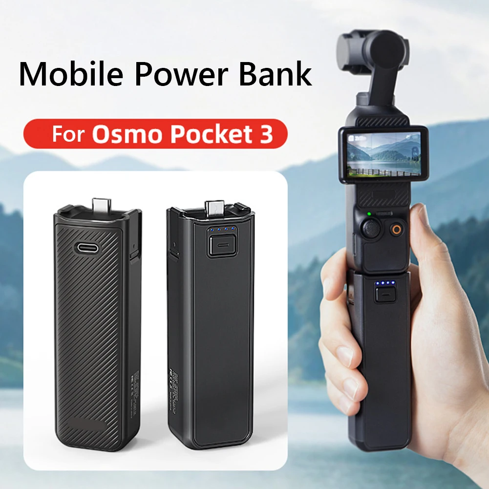 

Battery Handle Grip for DJI Osmo Pocket 3 Charger Mobile Power Bank 4500mAh Portable Power Bank Camera Extension Charging Handle