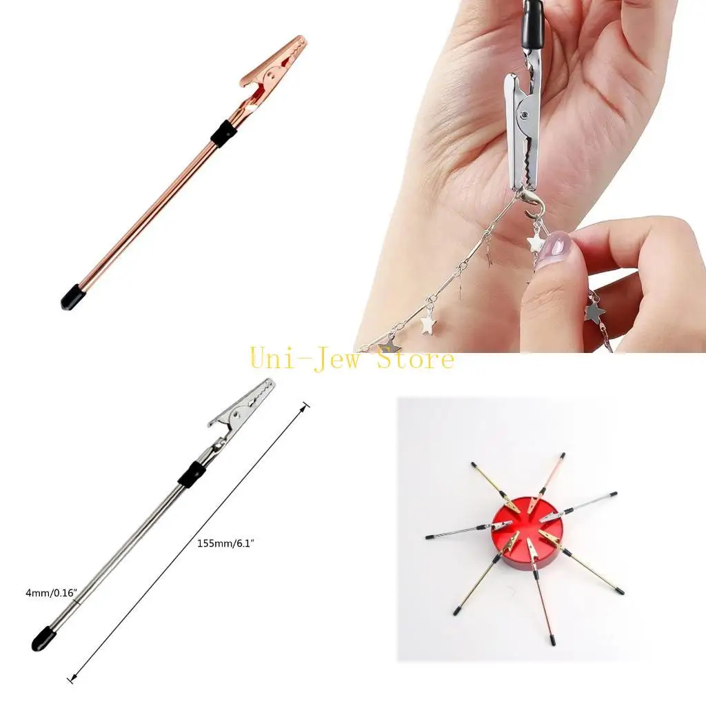 

40GB Bracelet Clasp Helper Tools Metal Jewelry Clasp Helper Bracelet Fastener Helper Jewelry Assistance Tool for Bracelet