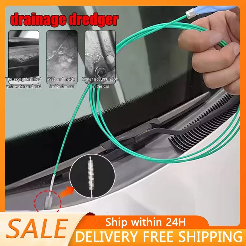 Auto Ablauf Dredge Reinigung Peeling Pinsel Auto Schiebedach Lange Schläuche Detaillierung Reinigung Spirale Reinigung Pinsel Abfluss Reiniger