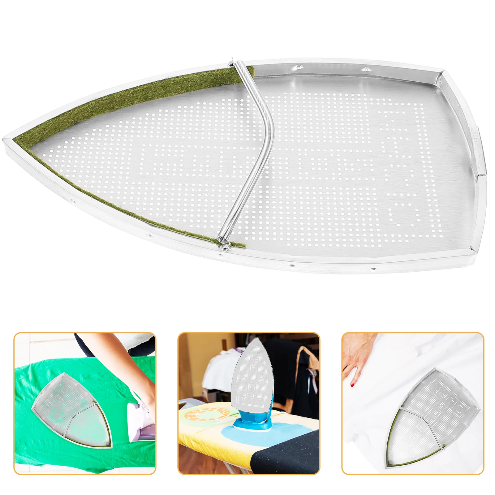 

Shoe Covers Steam Iron Bottom Protection Plate Electric Protector Silver Ironing Aid Board