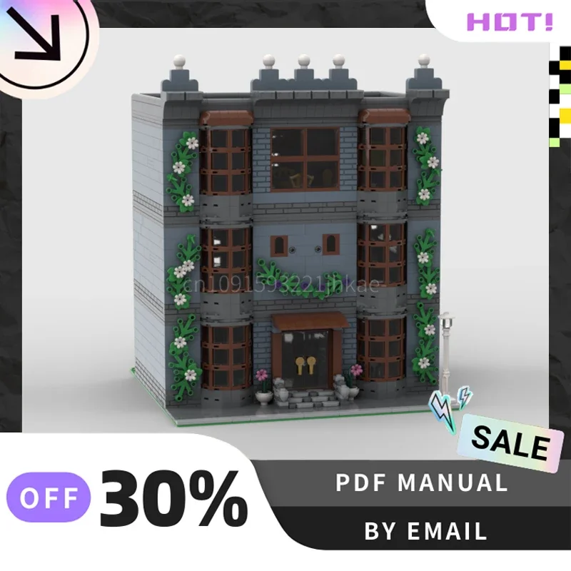 

[3371PCS] Customized MOC 3 Stories Apartment Creative Building Blocks Set STEM Toys DIY Construction Model Kit Birthday Gifts