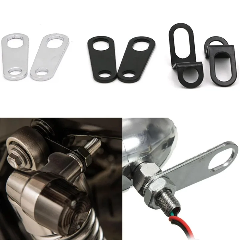 Motorcycle Turn Signal Indicator Mount Bracket Retro Cruiser Modified Fixed Holder Fit Honda Suzuki Kawasaki Harley