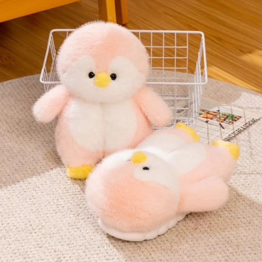 

Lovely Cartoon Penguin Slippers Anti-slip Keep Warm Slippers Fluffy Cold-resistant Woman Slippers